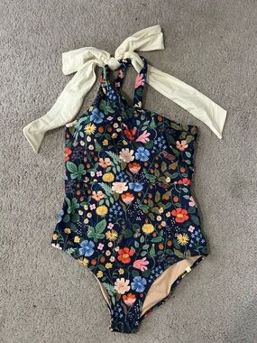 Summersalt Bow Shoulder Ruched Sidepiece Swim